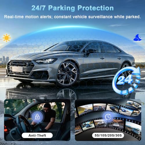 4G LTE Dash Cam with Live View,2K+1080P Front-Inside Car Camera SD/Cloud - image 4