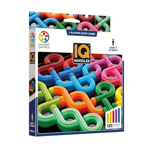 SmartGames - IQ Noodles Puzzle Game with 120 Challenges Ages 7+