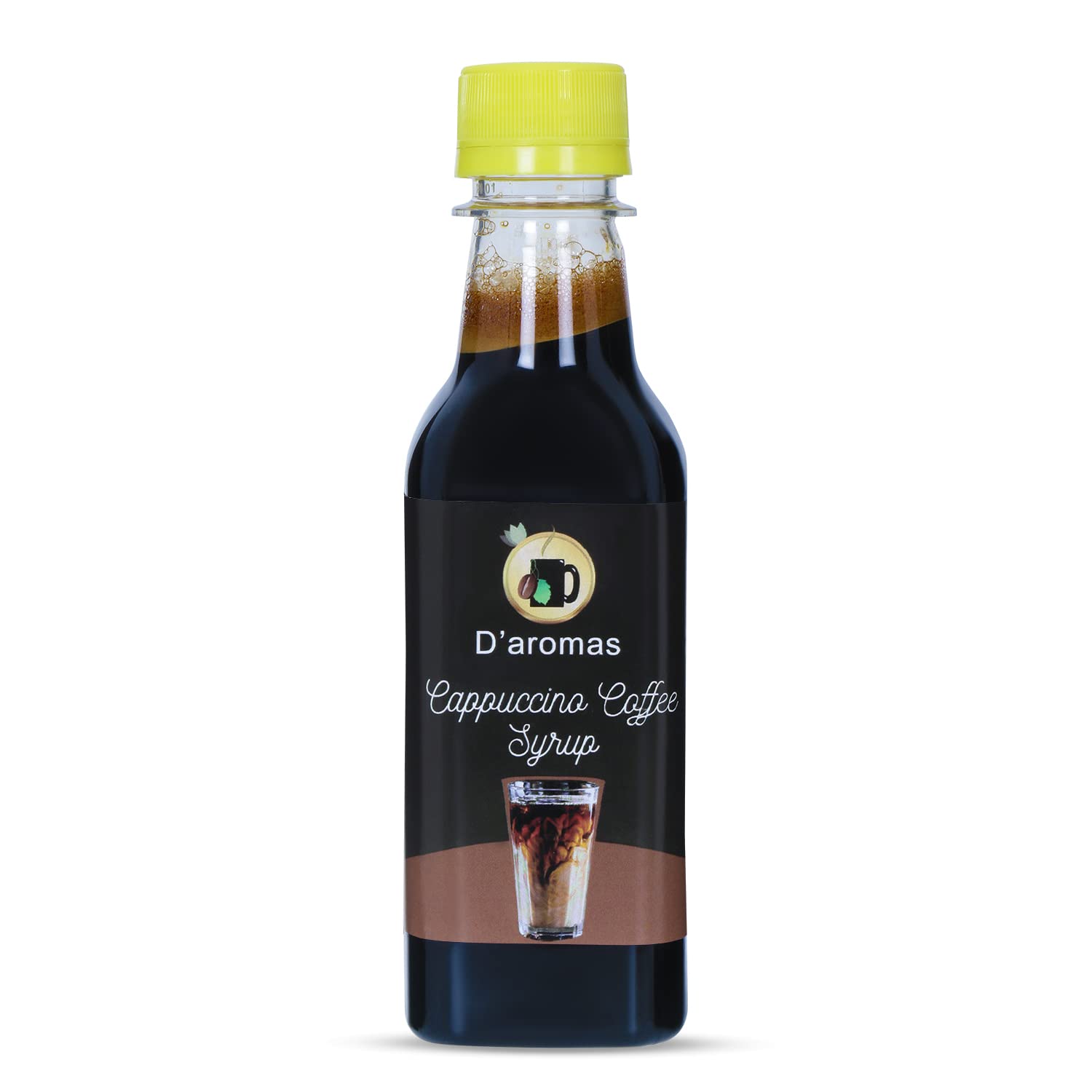 D'aromas Coffee Syrup 250ml, Cappuccino|Instant Liquid Coffee Decoction Syrup Bottle for Cold Coffee, Hot Coffee, Shakes, Frappes, Cocktails and Mocktails-image-40