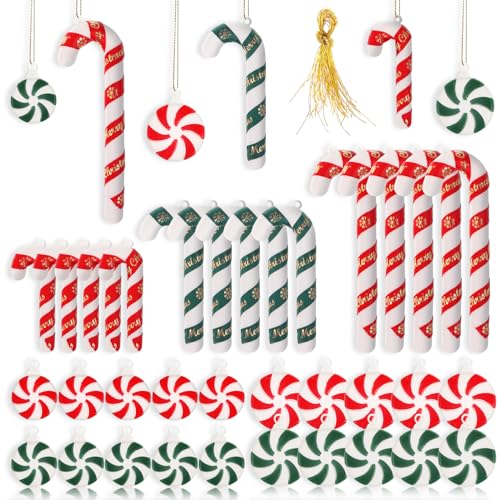 Lyneun Zuckerstangen Weihnachten Deko, 36 Stück Deko Zuckerstangen,...