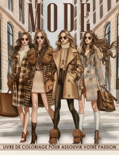 Livre de Coloriage De Mode: Découvrez 50 Pages de Coloriage...