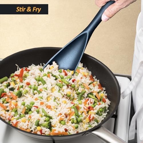Silicone Cooking Spoon Spatula For Non-stick Cookware,12.6" - image 6