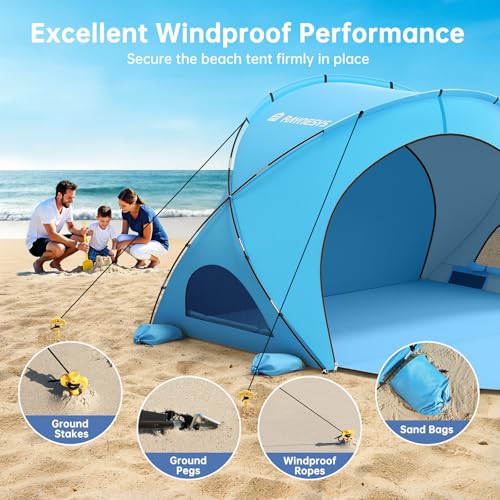 Raynesys Square-Top Beach Shelter