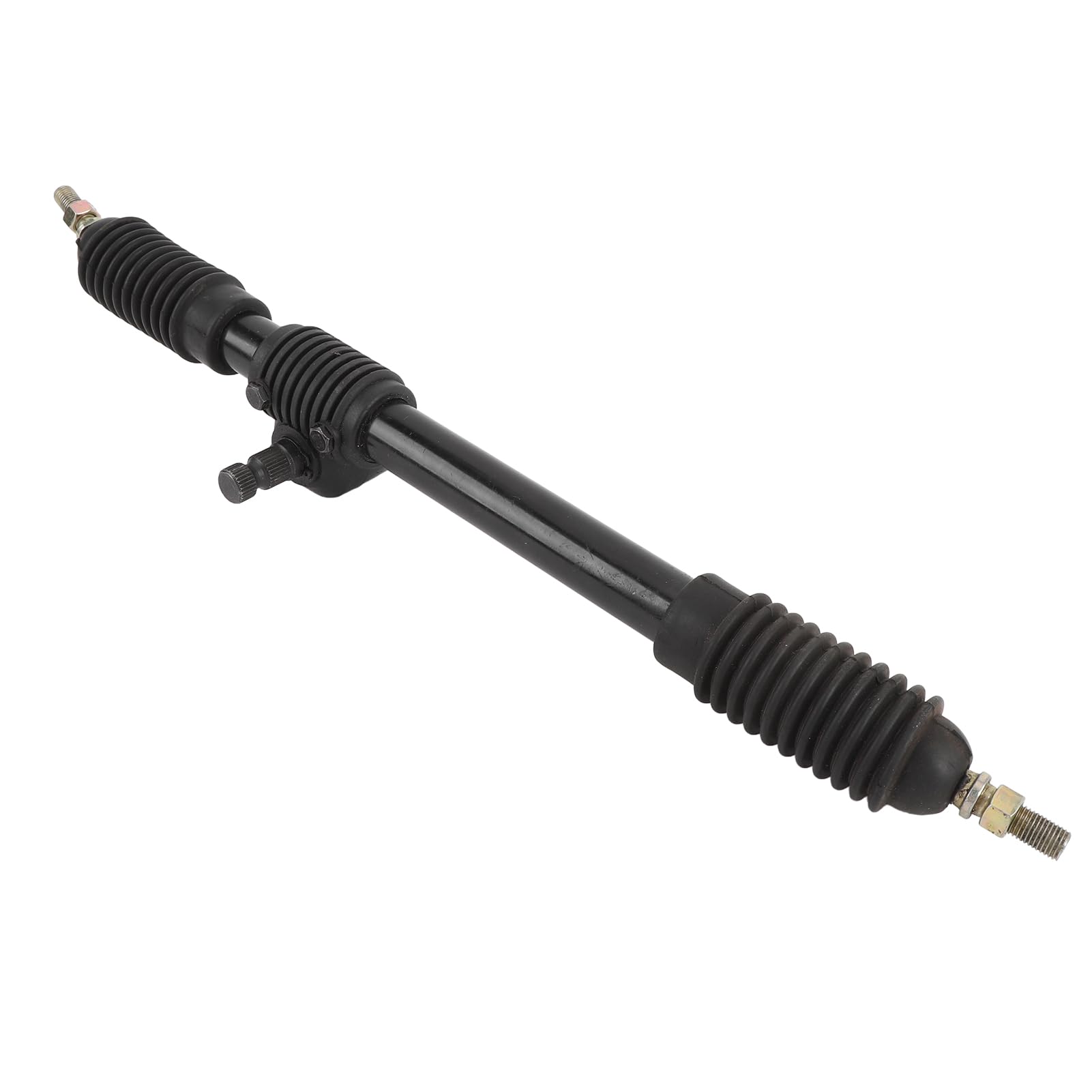 CHICIRIS Cremallera de Dirección Asistida de 490 Mm, Aleación de Acero de Alta Dureza 30T con Revestimiento Antioxidante Negro, para Triciclo Todoterreno Go Kart ATV