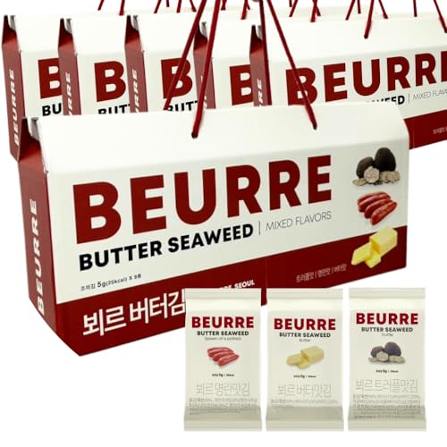 KINTAN BEURRE(ブール)味付け3種海苔×6セット バター味 トリュフ味 明太子味 ギフトBOX入り