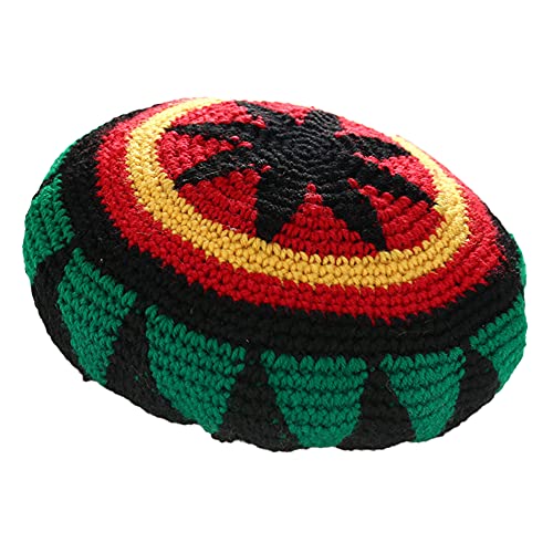 ZffXH 1/2 Pcs Gorro de Punto de Lana Reggae Jamaicano Jamaican Cap Colorido Slinky Visor Gorra Rasta Beanie Hat Slouchy Baggy Hippie Cap Hombre