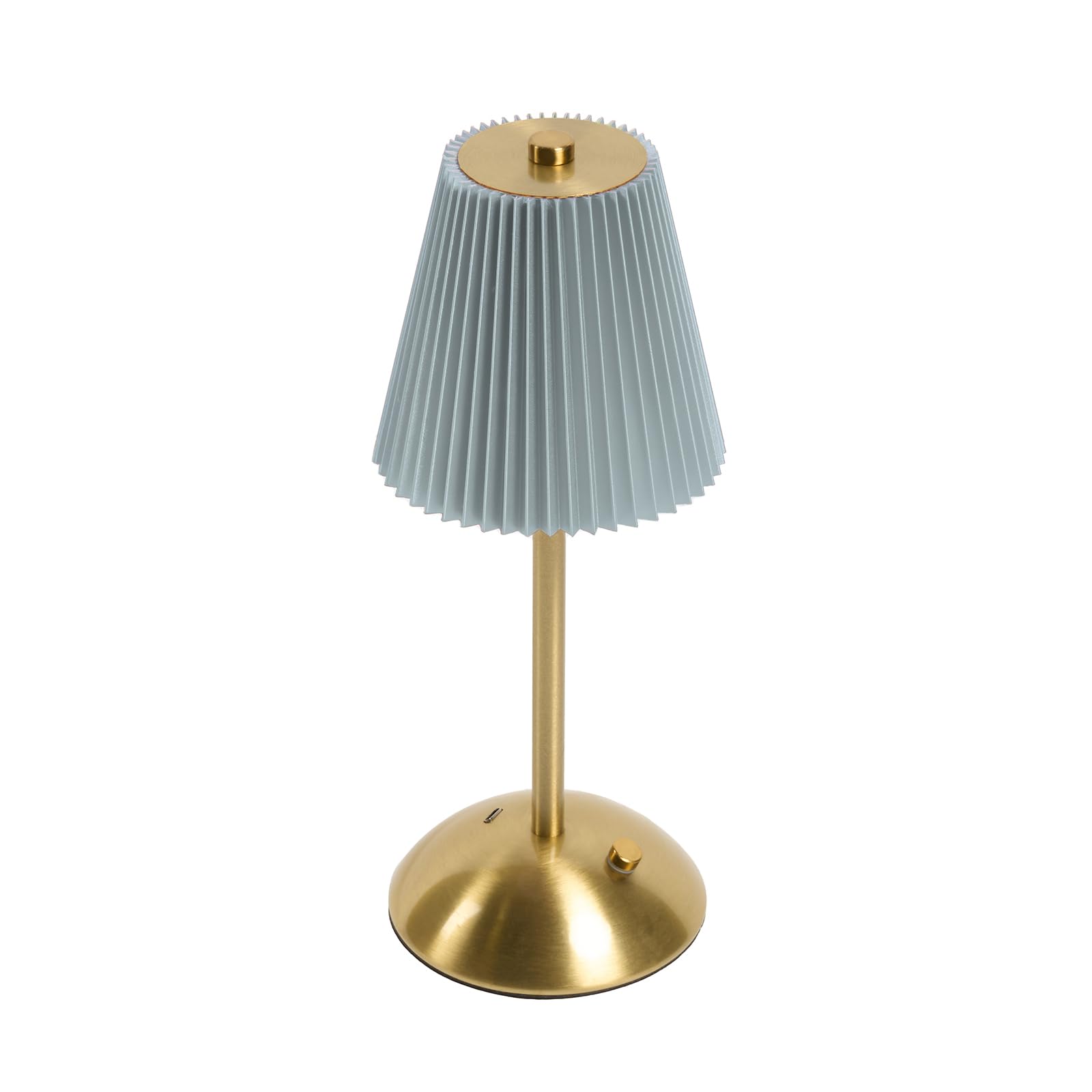 OHS Battery Operated Lamp, Cordless USB Rechargeable Lamp Portable LED Light Bedside Lamps Long Lasting Decorative Table Lamps for Living Room Bedroom Home Office, Blue