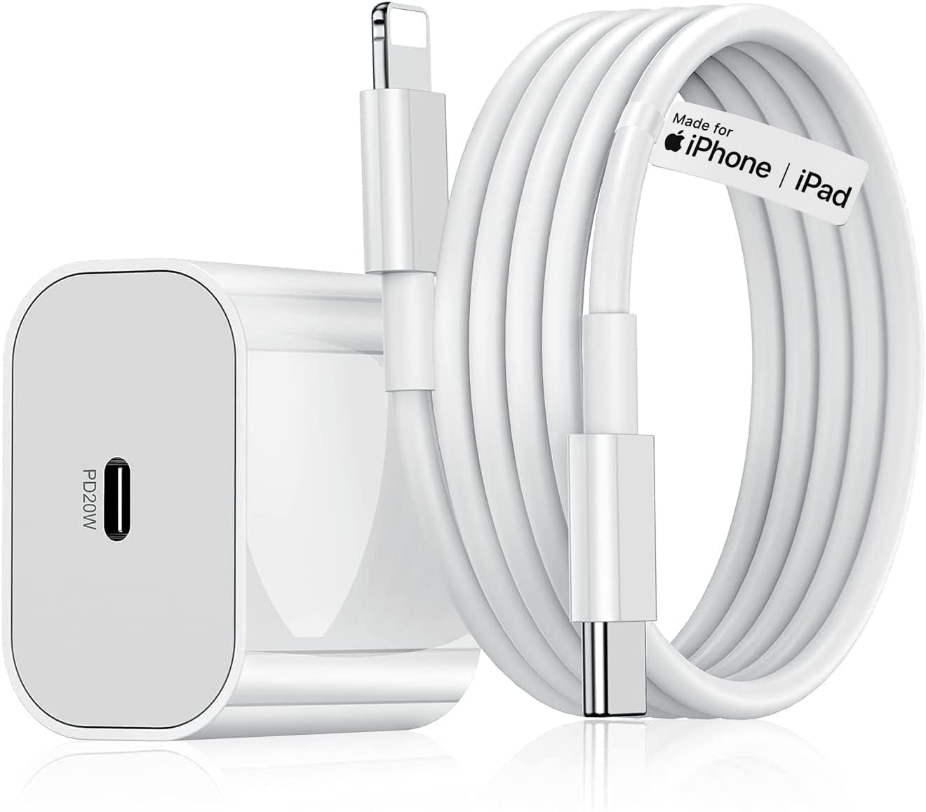 ROMITAZ 20W Fast Charger Adapter with USB C to Lightning Cable (MFi-Certified, 6 Months Warranty*) Compatible with iPhone 14/14Plus/14Pro/14Pro max,iPhone 13/13 Pro/13 Pro max/12/11/XR Series