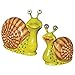 Design Toscano Madame and Monsieur Escargot Enormous Garden Snail Statue Set, Multicolored