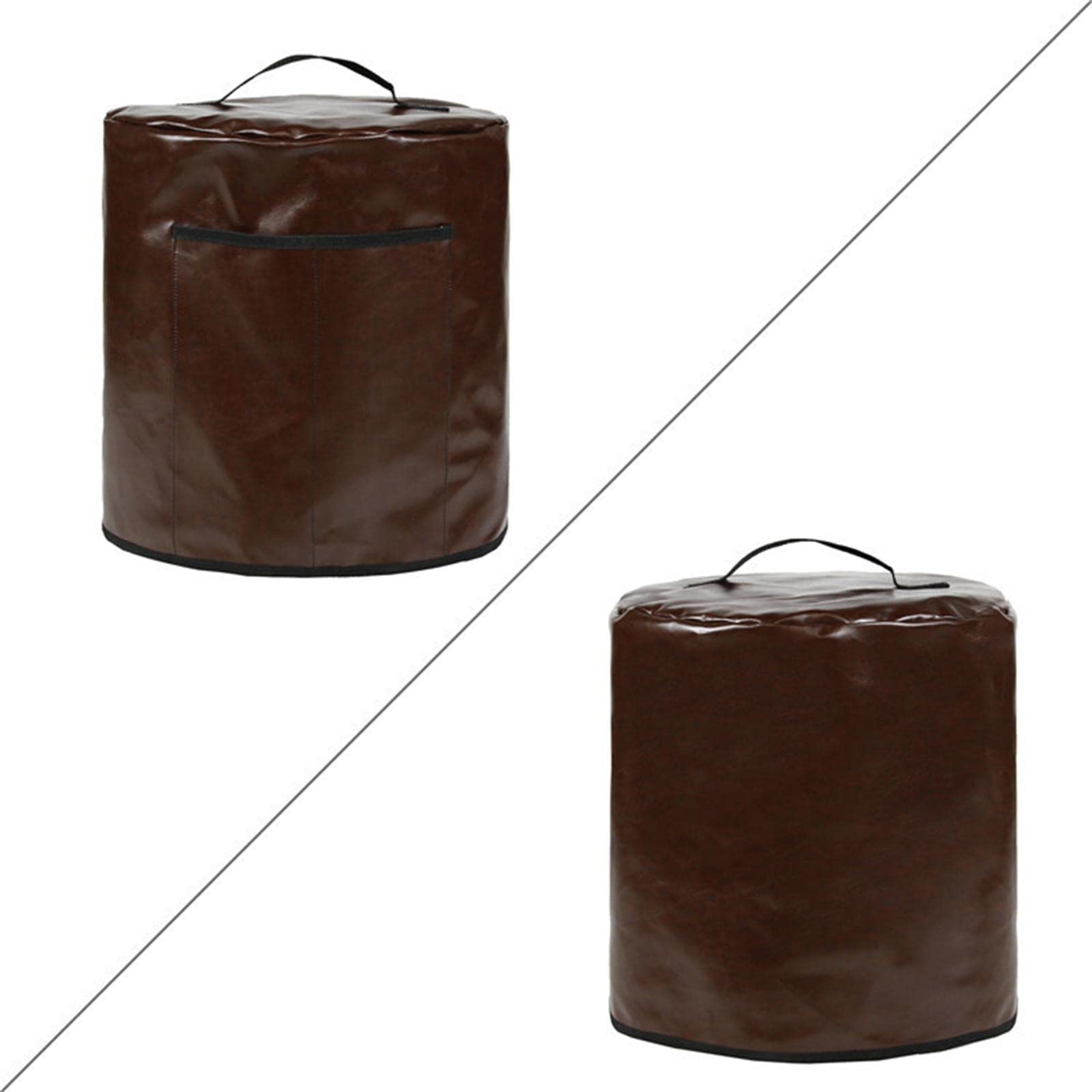 Sharplace Tapa Antipolvo para Freidora de Aire con 2 Bolsillos para Accesorios, Impermeable, Fácil de Limpiar, MARRÓN, Tal como se Describe