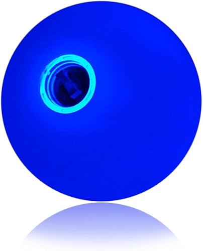 Firetoys Bola de malabares de resplandor LED azul de 2.756in
