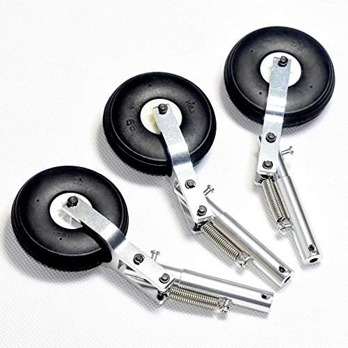 3 szt. 130 mm aluminiowa amortyzator sprężynowy 4,0 mm nagrywanie z oponą PU