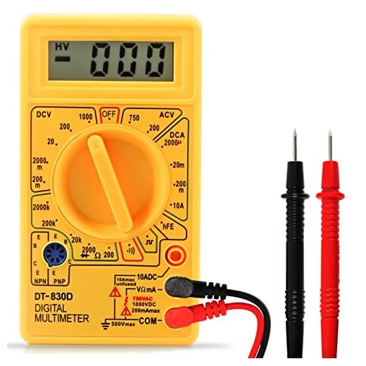 Multímetro Digital Profissional Portátil Corrente Ac e Dc Tensão 200M 600V Bateria 9V Teste com Bipe