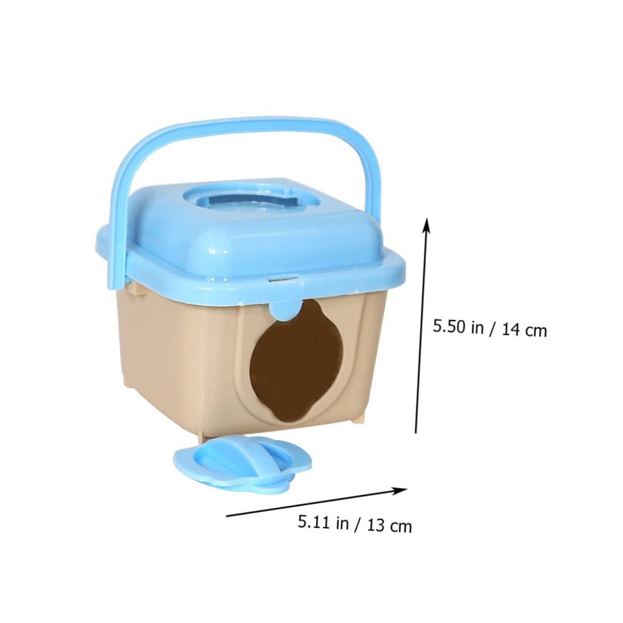 LIOOBO Lightweight Hamster Carrier Portable Pet Travel Cage Small Animal Carrier for Outings Random