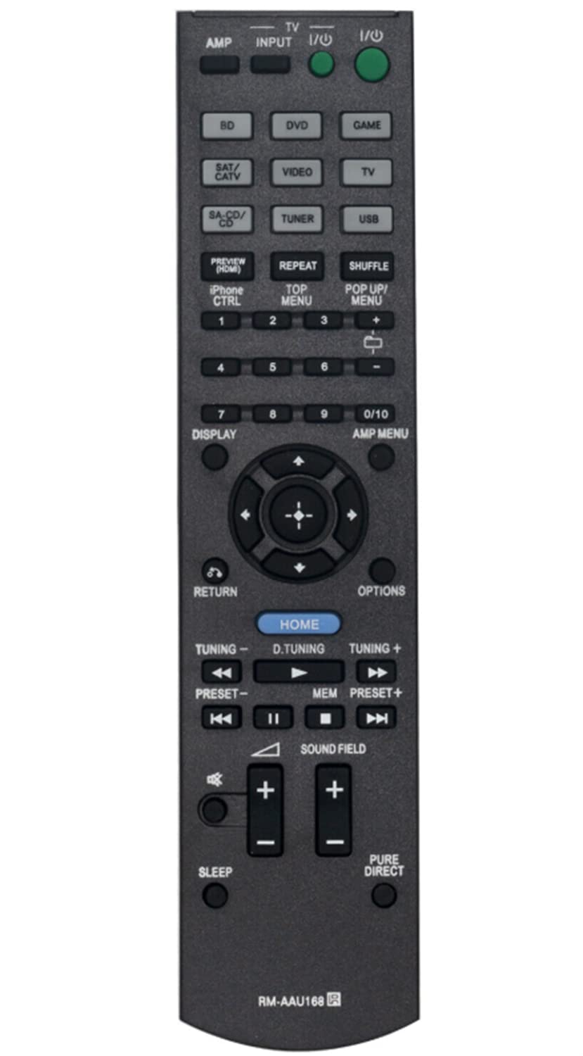 New RM-AAU168 Replaced Remote Control Compatible with Sony AV Receiver STRDH540 STRDH740 STR-DH540 STR-DH740