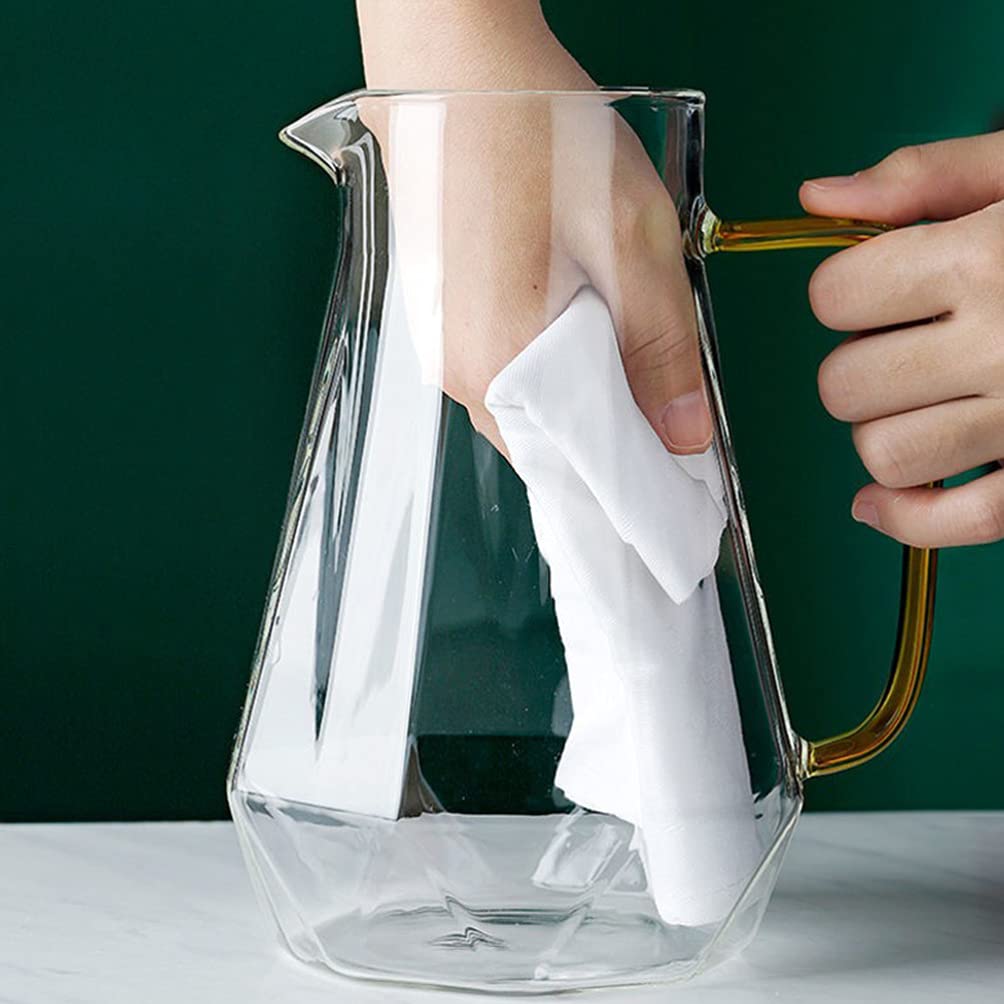 HEMOTON Carafe En Verre De 2 L Avec Couvercle En Bois
