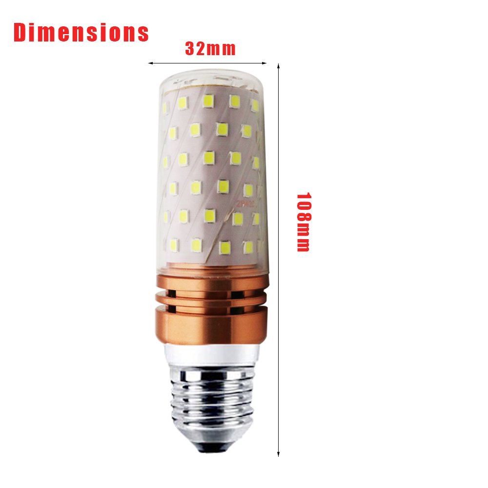 Żarówka LED E27 16 W, odpowiada żarówce 150 W, zimna biel światła 1500 lm, CRI> 80 +, mała śruba Edison, bez możliwości ściemniania