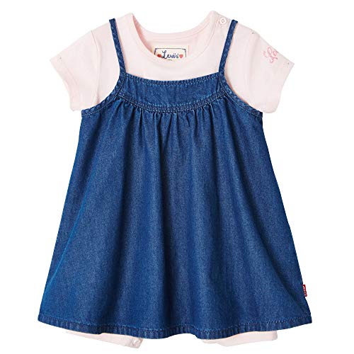 Levi's Kids Nn37504 Outfit Set, Blu (Indigo 46), 3 Anni (Taglia Produttore: 36M) Bimba