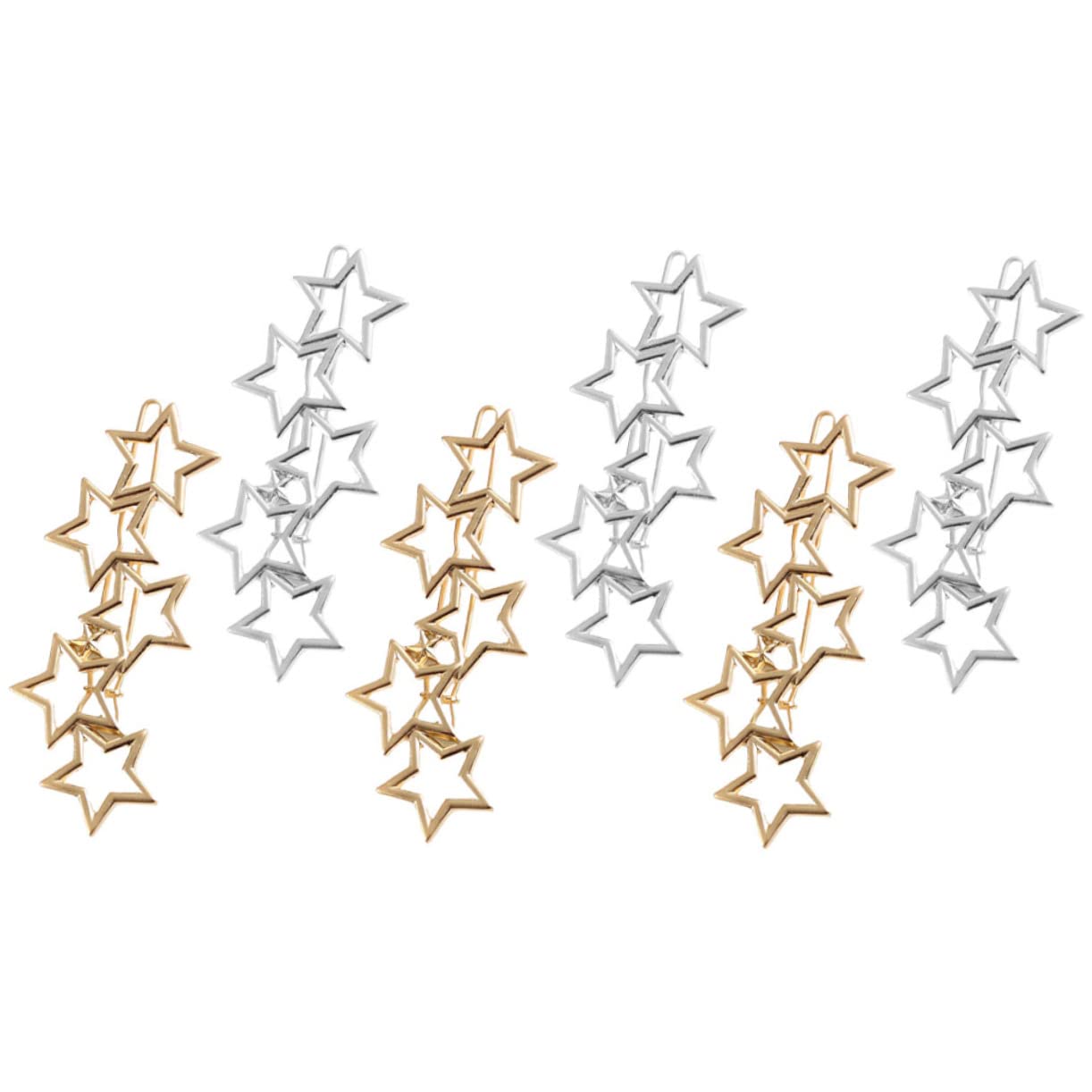 FRCOLOR forcine per capelli a forma di stella, in cristallo, a forma di stella, per capelli, per matrimonio, per donna