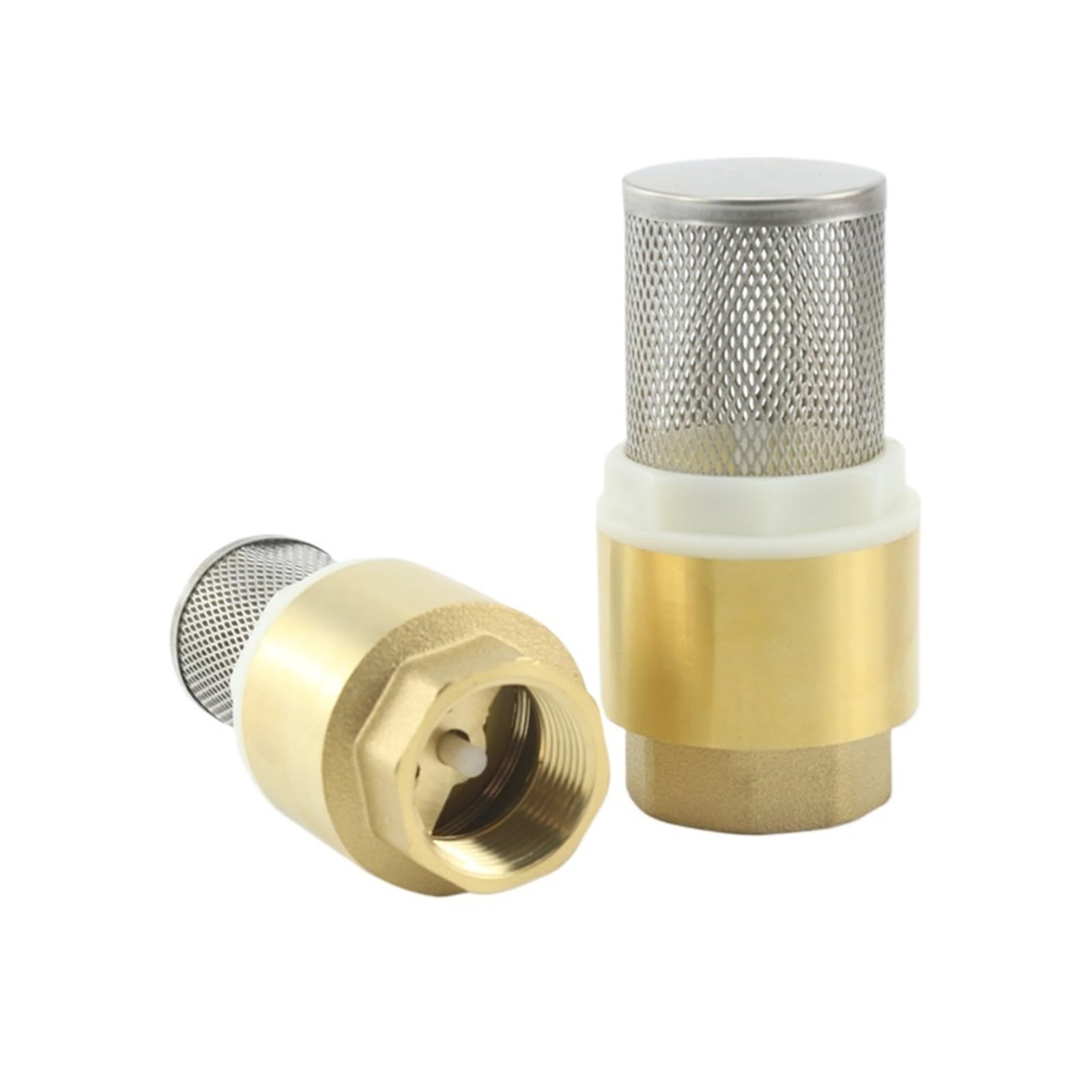 1/2" 3/4" 1" Brass Check Valve with Steel Strainer Filter DN15/DN20/DN25(1/2")