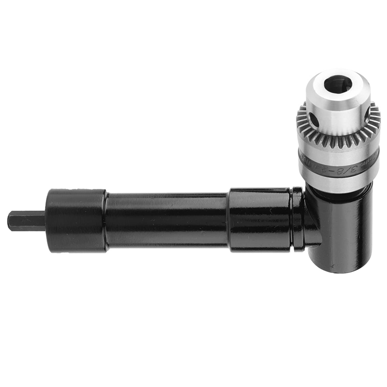 Adattatore Angolare per Trapano 90 Gradi, 1-10mm con Chiave Mandrino e Porta Punte, Prolunga ad Angolo Retto per Trapano Elettrico