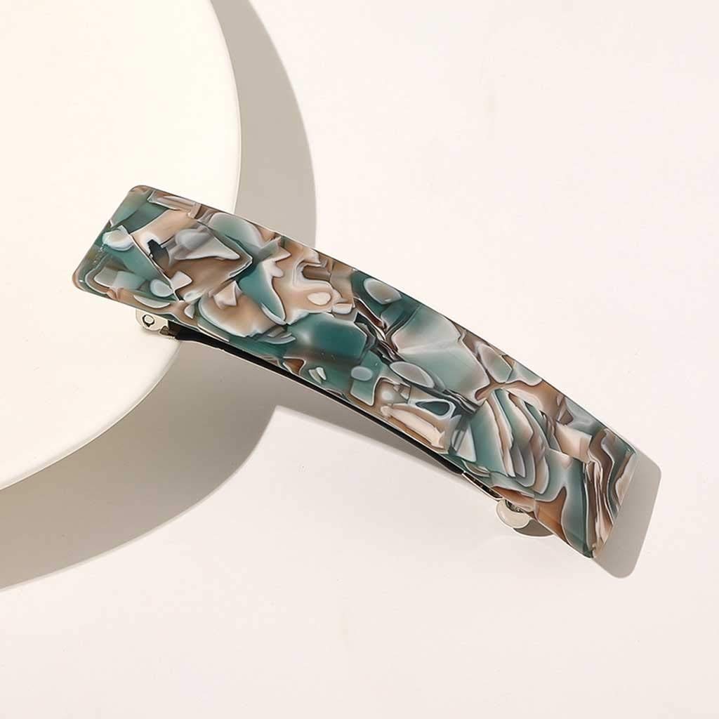 Fermagli for capelli for ragazze, fermagli for capelli, accessori for capelli ， 2 pezzi fermagli for capelli alla moda forcine for capelli geometriche strutturate in marmo leopardo fermagli for capell