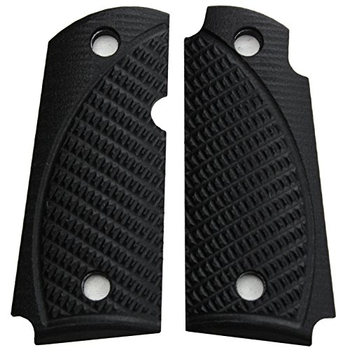 StonerCNC Micro Carry 380 ACP Spartan G10 Grips with or Without Ambi Compatible with Kimber (Midnight Black, Ambi)