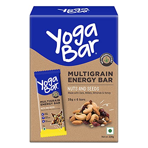Yogabar Multigrain Energy Bars – 380gm (Nuts and Seeds, Pack of 10, 38gm x 10 Bars) Yogabar Multigrain Energy Bars – 380gm (Nuts and Seeds, Pack of 10, 38gm x 10 Bars)