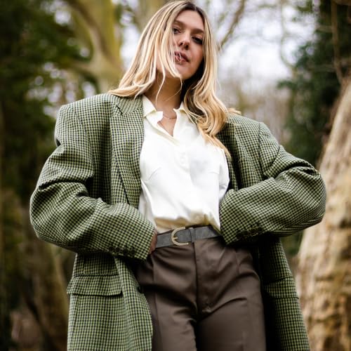 Women's Fashion Leather Belt For Jeans Pants Snake Print Buckle Belt2