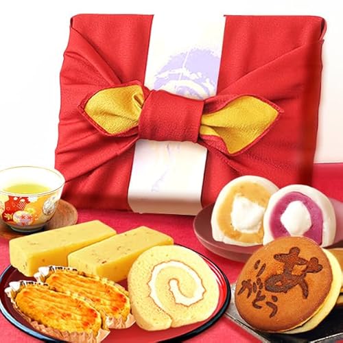 おいもや 誕生日 ギフト プレゼント スイーツ 和菓子 洋菓子 どら焼き ロールケーキ お菓子 6種 赤