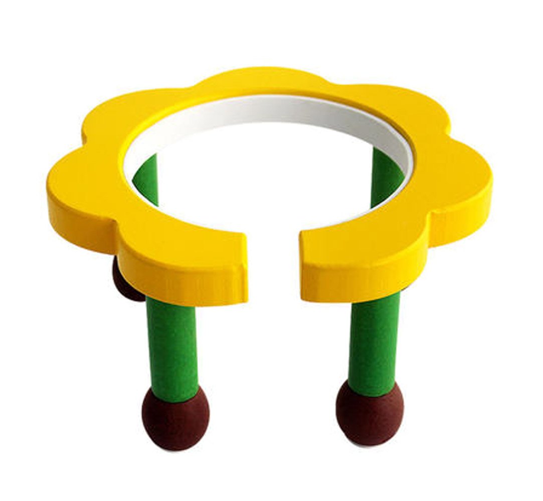 TRENDY XUPet Cute Plastic Bowls Dogs Melamine Bowl with Stand Set (Yellow Bowl Stand)