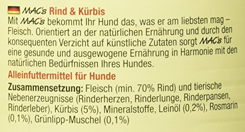 Mac's Rind & Kürbis, 6er Pack (6 x 800 g)