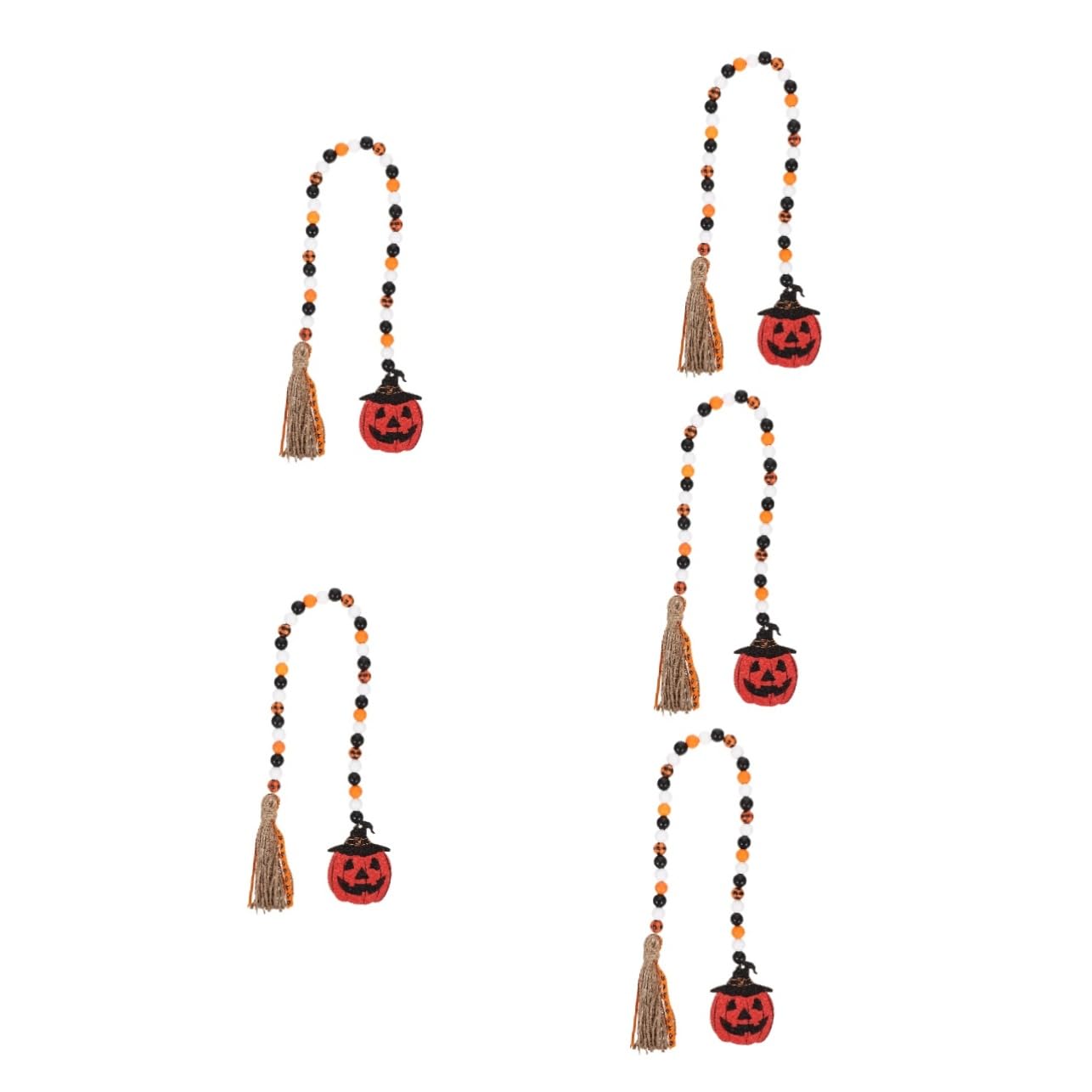 Ficelle chaîne de perles de bois d'Halloween pour habiller une fête de salon