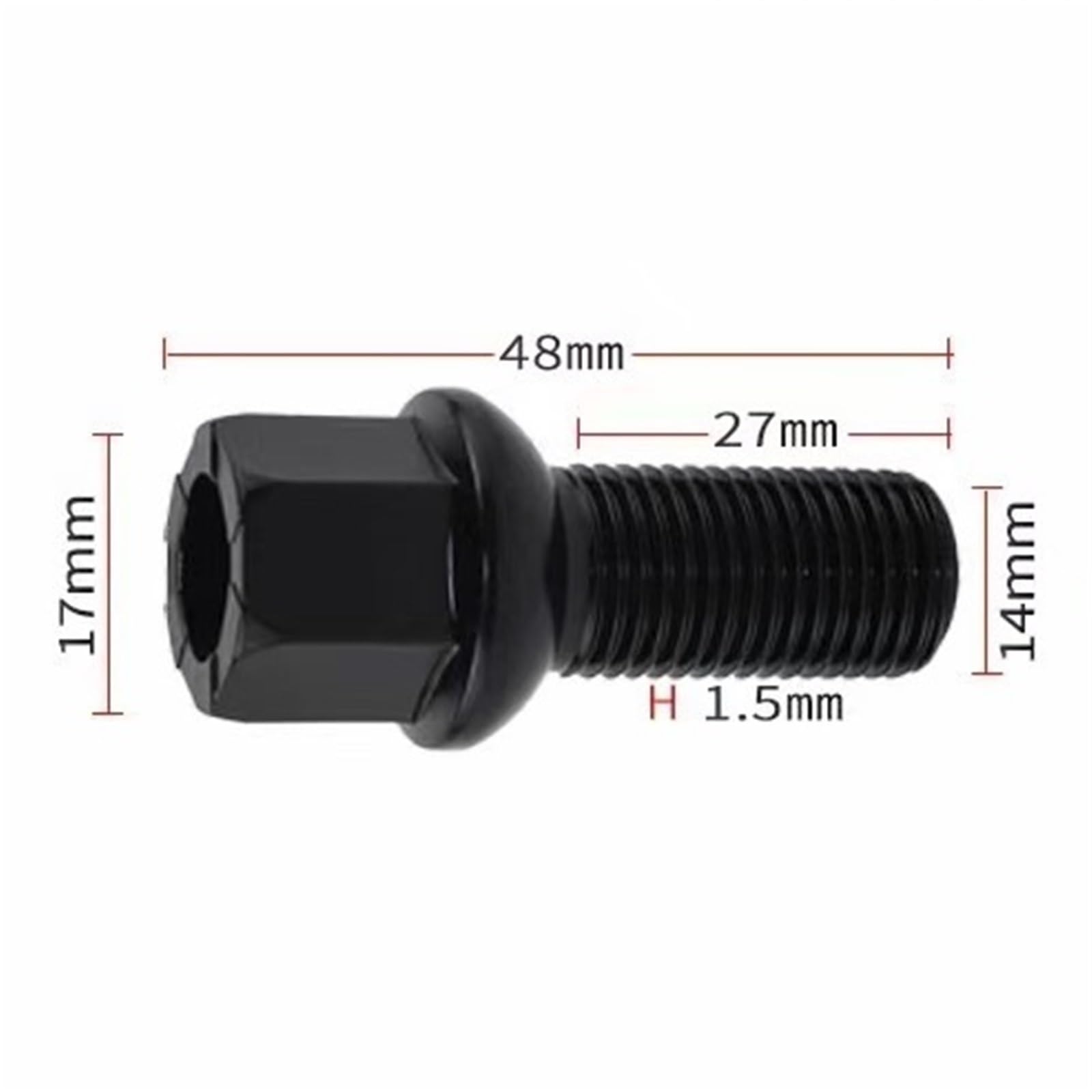 Bulloni ruota auto Compatibile Con Mercedes Per C Clase Touring S204 2010 2011 2012 2013 Set Di Dadi Per Cerchi In Lega Con Rondella Conica Ricambi Auto