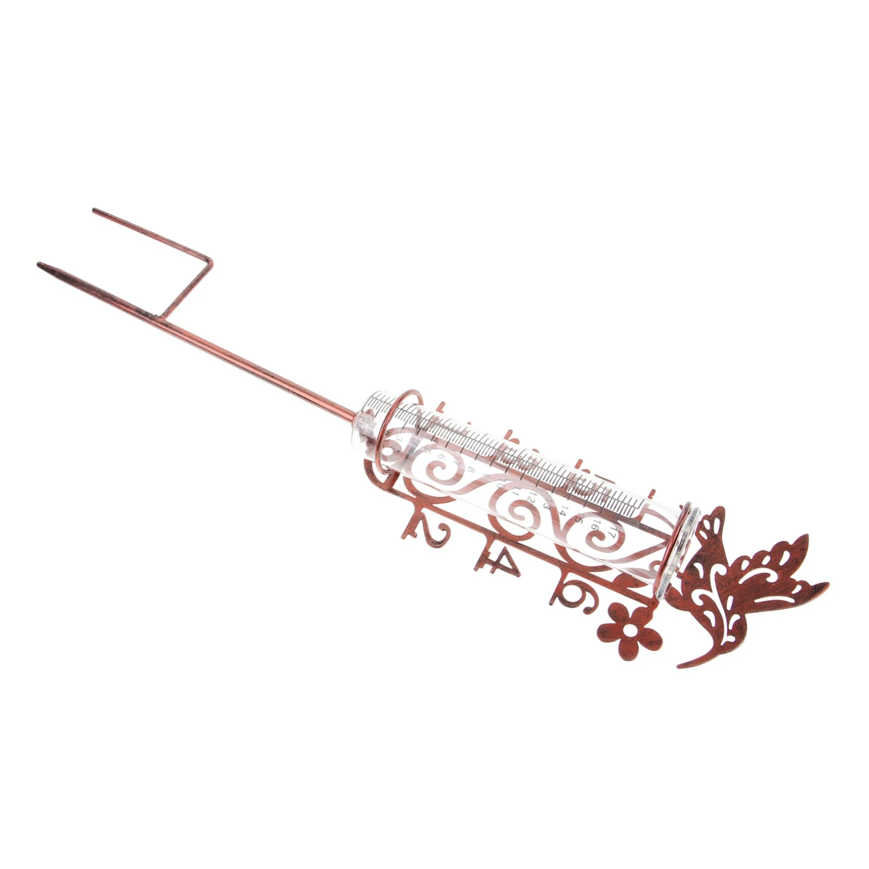 Gatuida 5stücke Outdoor Regenmesser Mit Metallpfahl Tragbarer Dekorativer Regenmesser Für Garten Und Landschaftsgestaltung Kapazität Installieren Reinigen
