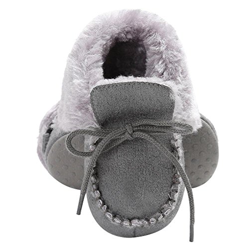 Botas dobráveis de inverno para meninos e meninas da Amazingdeal, Cinza, 13