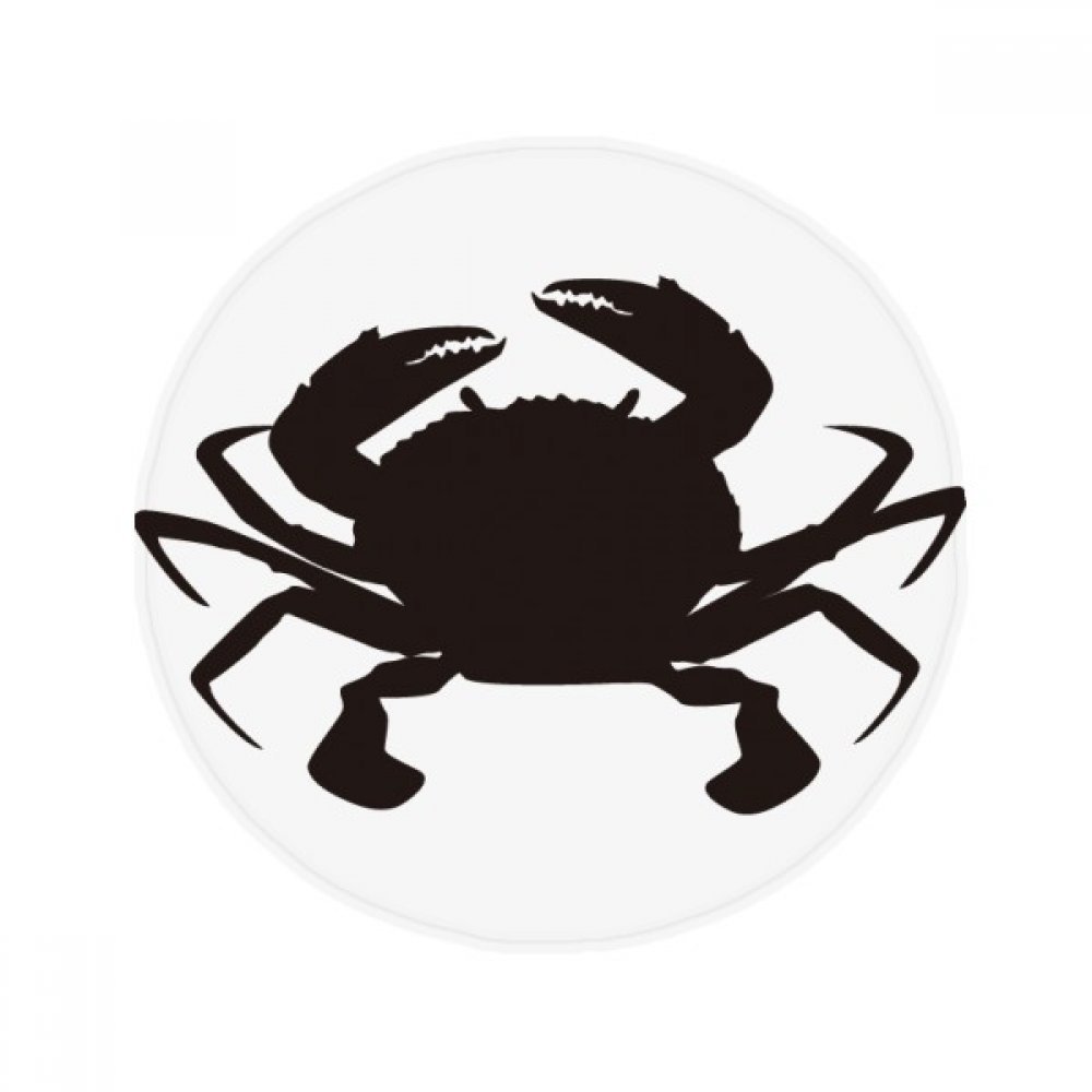 Tapis de bain rond crabe noir 60 cm, une idée cadeau originale pour la maison