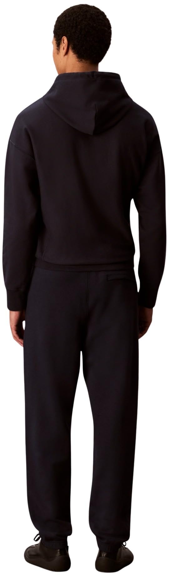 Calvin Klein Pantalón de chándal Hombre Terry Monogram con Bolsillo Trasero, Azul (Dark Sapphire), L