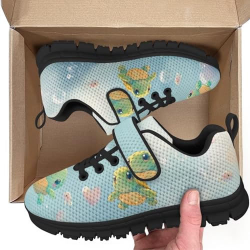 Kids Shoes Running Shoes Girls Boys Primary School Students Sports Shoes Spring and Autumn Casual Shoes Cartoon Turtle Pattern2