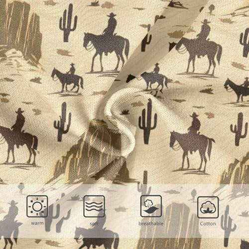 Joisal Durable Toddlers Underwear Floral 2t Cotton Panties for Girl Vintage Western Cowboy Brown Briefs Underpants3