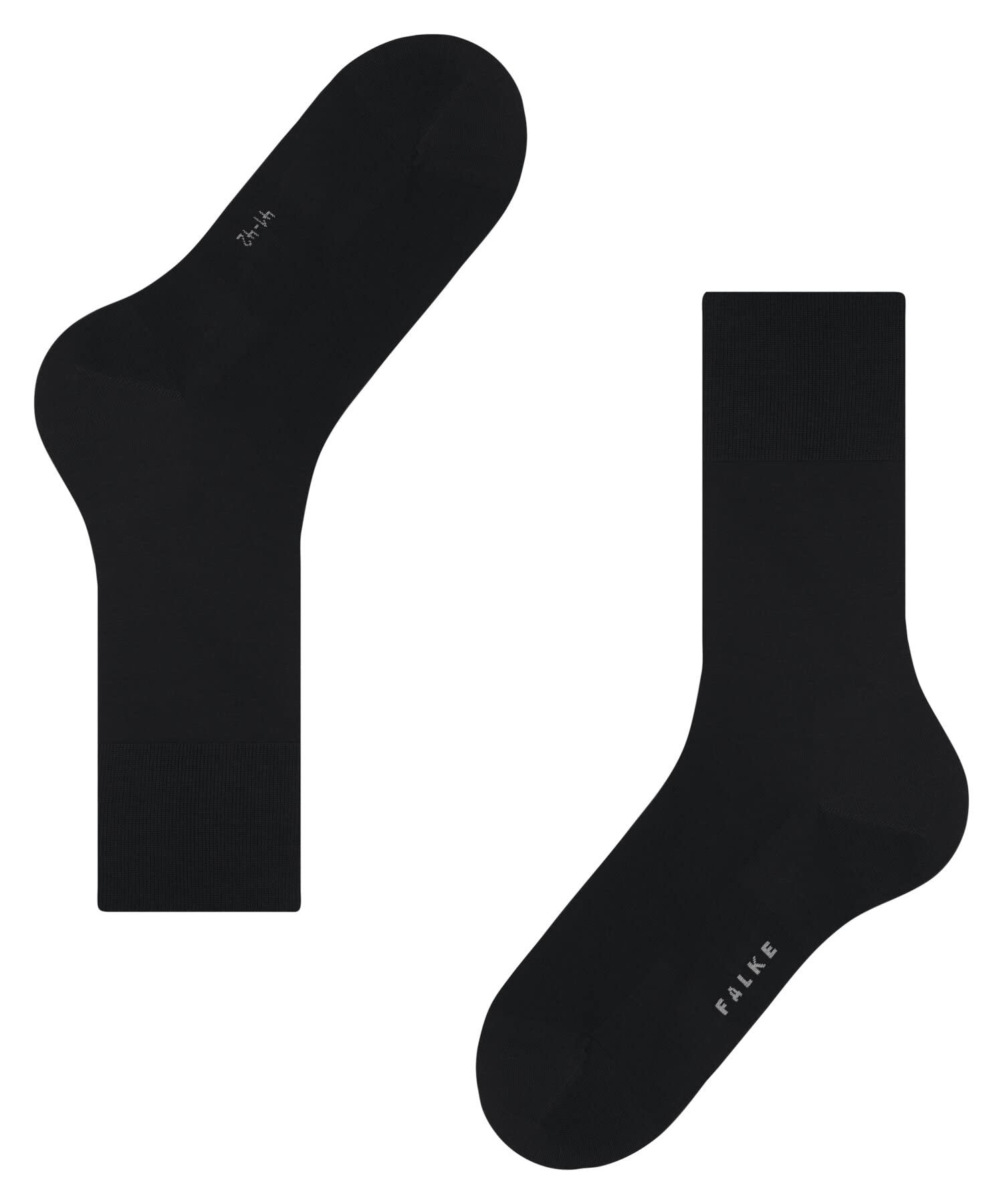 FALKE Mężczyźni Skarpety ClimaWool M So wełna lyocell jednokolorowe 1 Para, Czarny Black 3000, 45-46