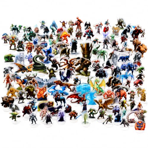 iPEAU DND Miniatures Starter Set-173 2D Minis pour Tabletop...