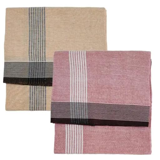 Men’s Cotton Lungi | Traditional Indian Wear | Soft & Breathable Checked Lungis for Daily Comfort, Home Wear & Casual Use | Free Size Wrap