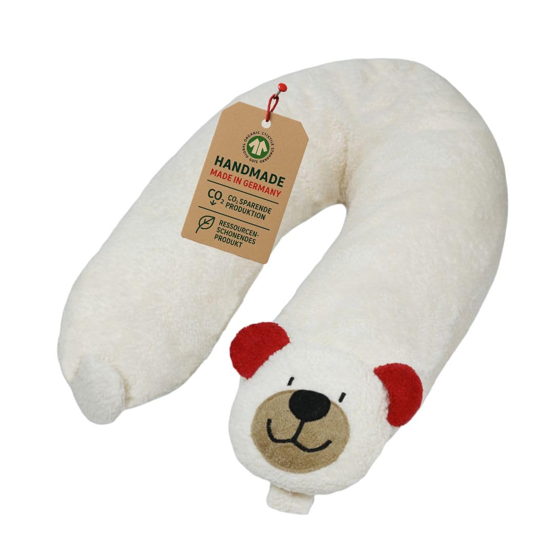 Efie Stillkissen-Bezug „Teddy“ rot – Ersatzbezug für 180 cm Schwangerschafts- & Lagerungskissen | 100% Baumwolle (KBA) | GOTS-Zertifiziert | Made in Germany