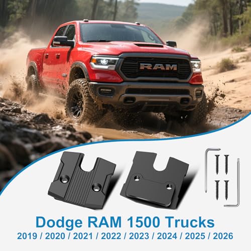 Image of 2 Pack Sun Visor Repair Kit Compatible with Dodge RAM 1500 Trucks 2019-2026, Aluminum Black Car Sun Visor Repair Kit, Dodge Ram 1500 Accessories
