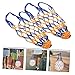 BESTonZON 2pcs Basketball Storage Bag Mesh Carrier for Basketball Football Volleyball Portable Sports Equipment Organizer for Gym Beach Home Use Material
