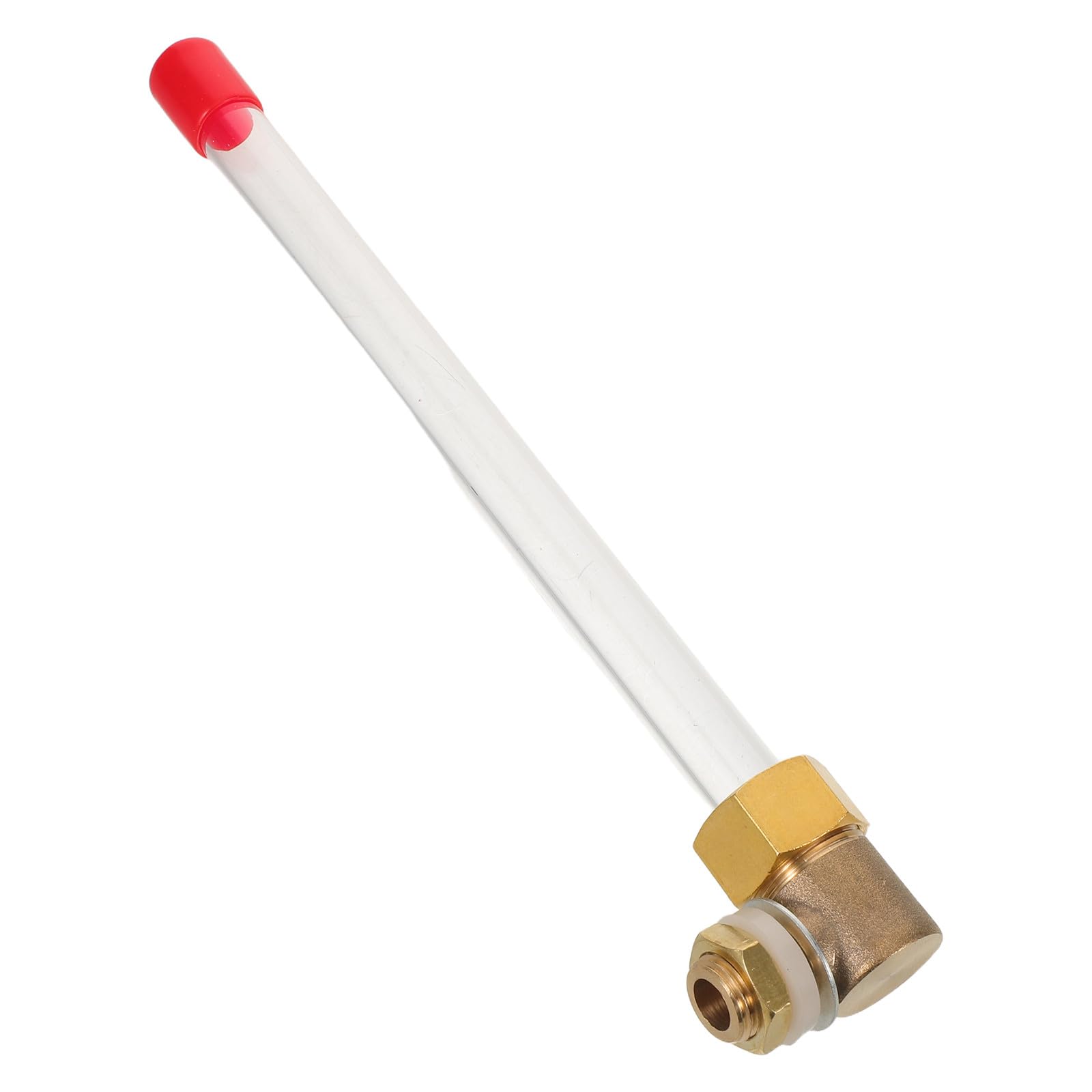 Garneck Niveau à Eau Tube Acrylique Transparent et Filet 1/4 pour Jauge de Niveau de Liquide du Réservoir, Indicateur Précis pour Chaudière Usage Domestique et Commercial