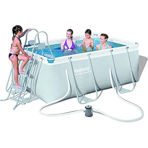 Bestway Piscina rectangular con hidrobomba Cover