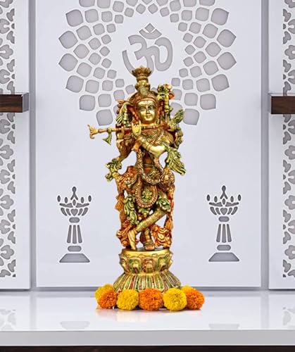 eSplanade Messing Radha Krishna Kishan Murti Idol Statue Skulptur...