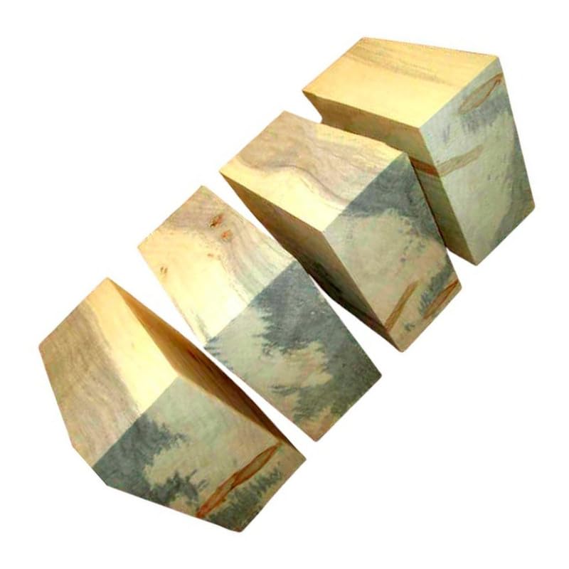 Four KILN Dried BOXELDER Bowl Blanks Lathe Turning Wood Lumber 6" X 6" X 3"